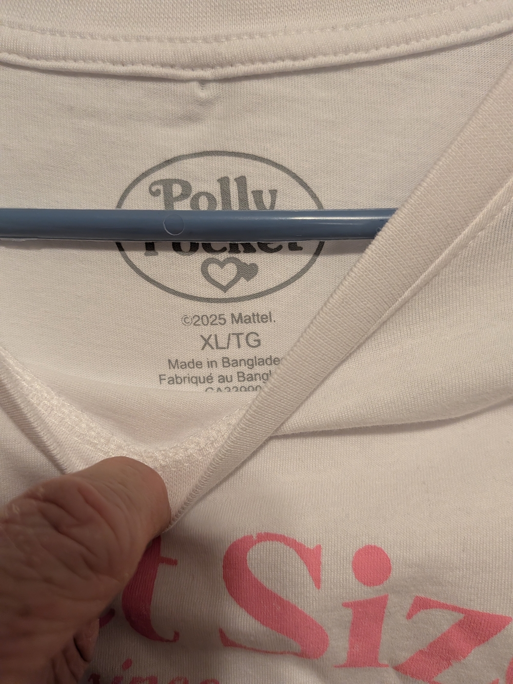 Pocket Sized 1989 Graphic Tee - White & Pink - Picture 3 of 3